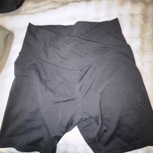 Women's Black High-Waisted Shorts